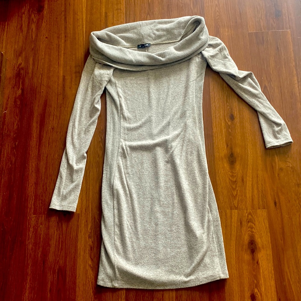 MIDI dress- express gray/brown